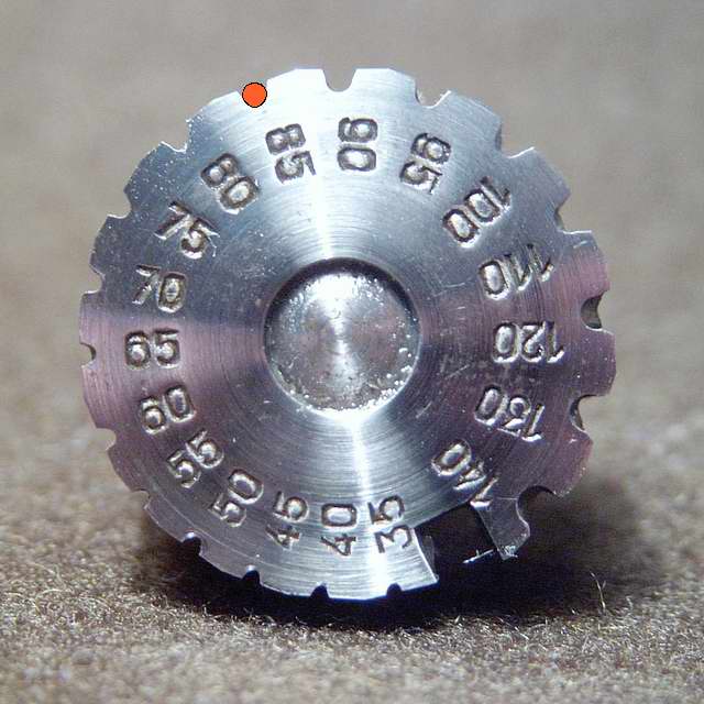 Detalied view of Jacot Drum geometry