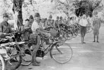 Japanese troops in Singkawang, 1942