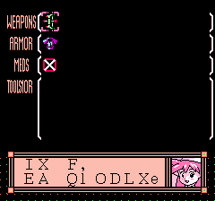 DvD's Font - Equipment Screen
