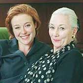 Like mother, like daughter? 
Jennifer Ehle, left, and her mother, Rosemary Harris, have 
both been nominated for their leading performances in
dramas. Ehle is in �The Real Thing,�
while Harris starred in �Waiting in the Wings.�    photo by 
Ari Mintz