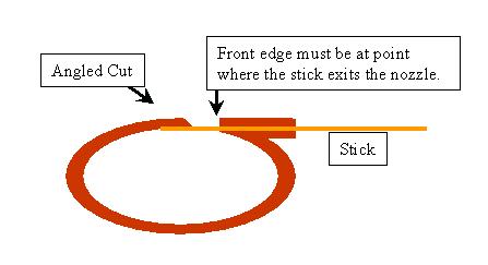Making the whistle opening
