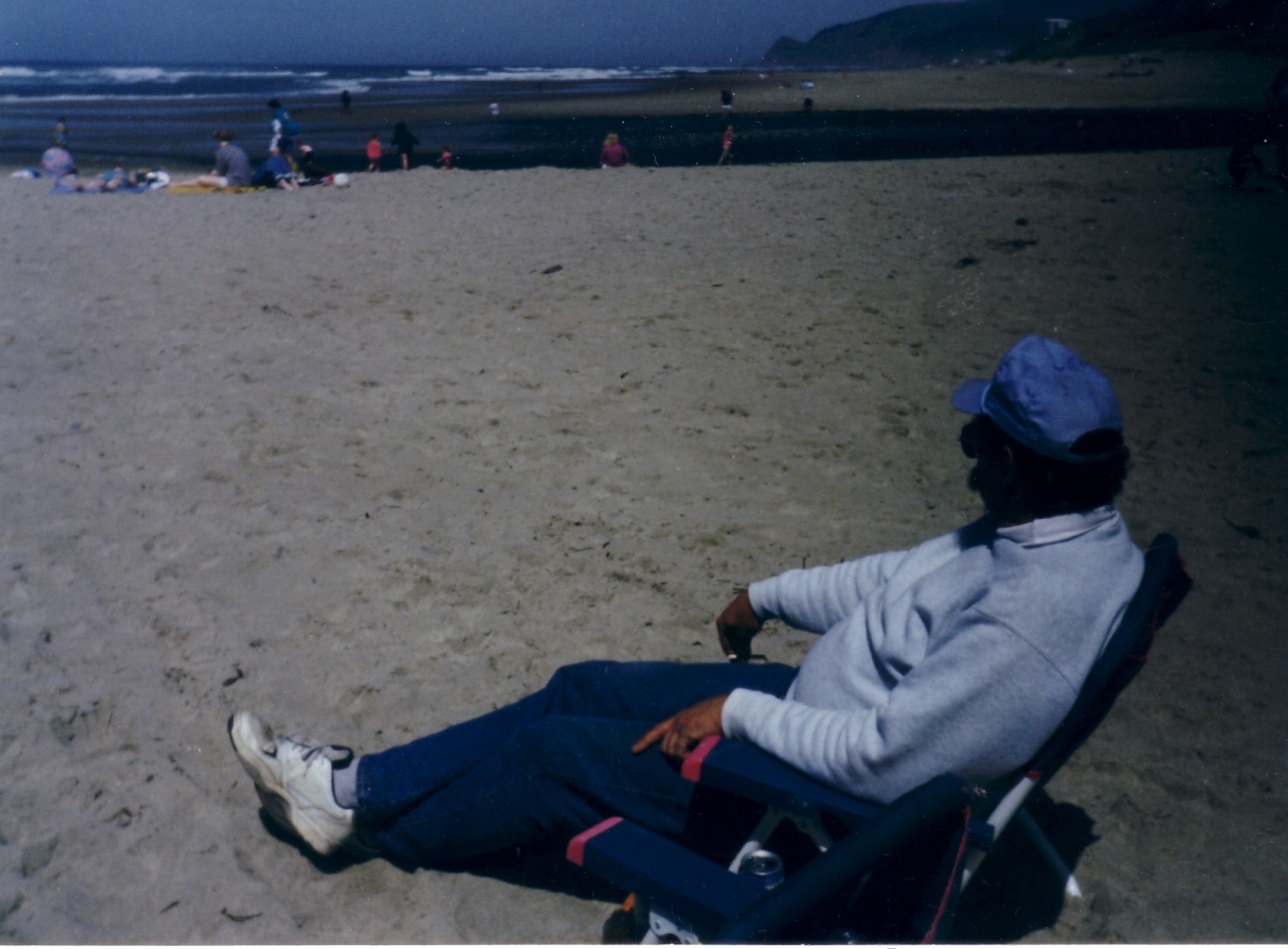 Dad at the beach
