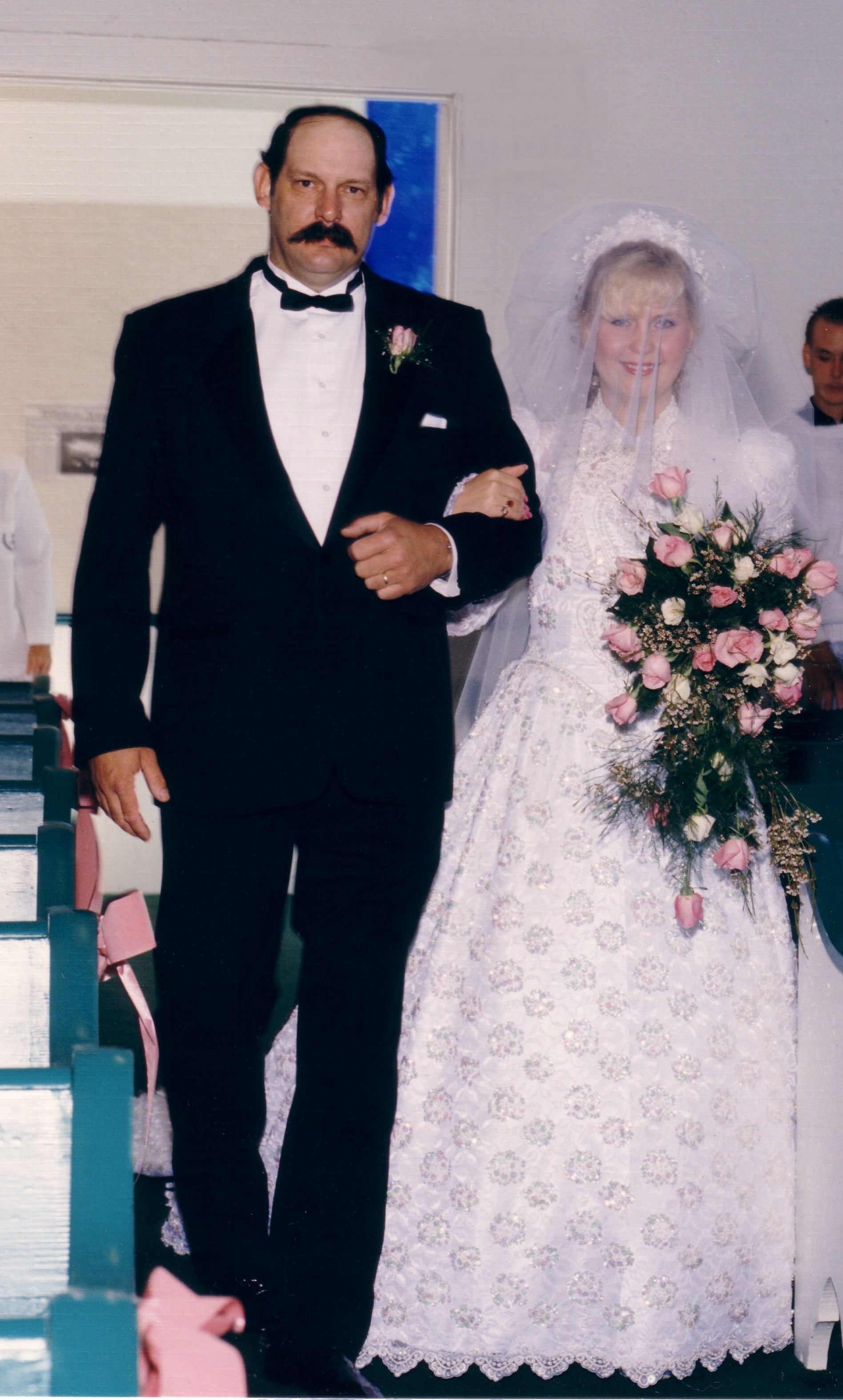 Dad and Catherine Gayle on her wedding day.&nbsp; September 14, 1992