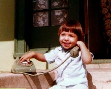 Dwnlow91 at the age of 4, I like to talk on the phone since that age.