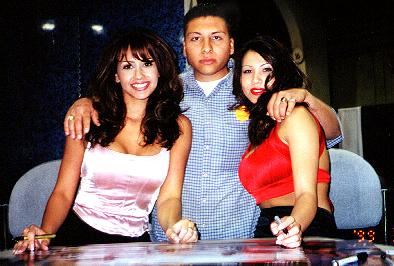 Me with two Models at The Import Auto Salon Car show