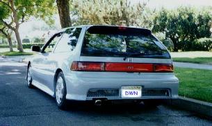 Project Civic rear angle shot