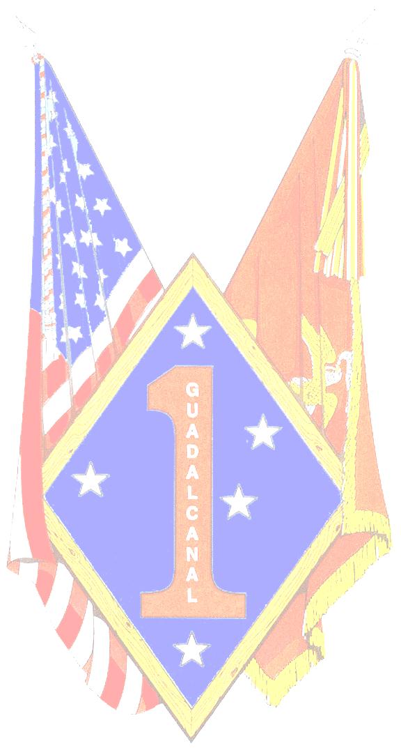USMC 1st Division Logo & Flags