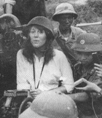 Hanoi Jane on NVN anti-aircraft cannon