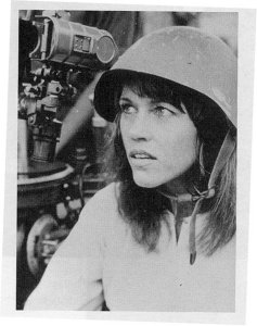 Hanoi Jane on NVN anti-aircraft cannon