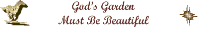 God's Garden Must Be Beautiful
