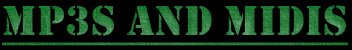 List of all songs as well as mp3 downloads and midi files