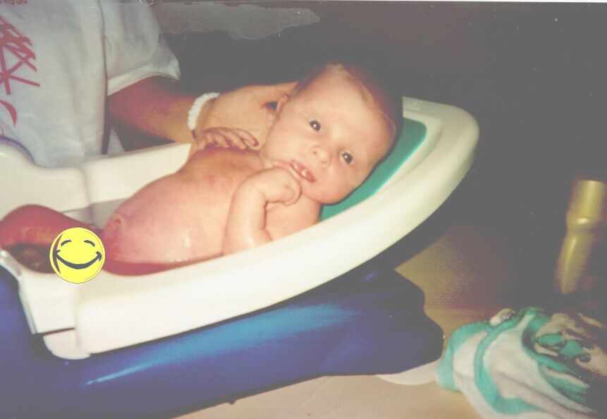 First Big Boy Bath!