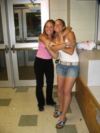 Stef and Jenna at the Norton office
