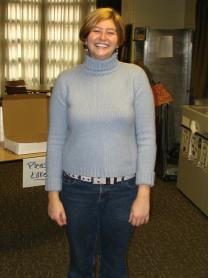 Mandy who used to work at Norton/Scott Dorms stops by gameday. She works out in St. Louis now.