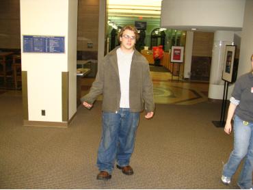 Cole and I when we went to the Library.