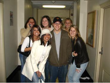 I made Cole take a picture with a bunch of girls. He liked it.