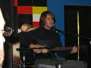 Brian McCoy playing at the Kafe