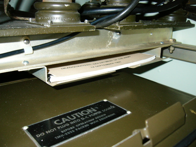 message holder in use