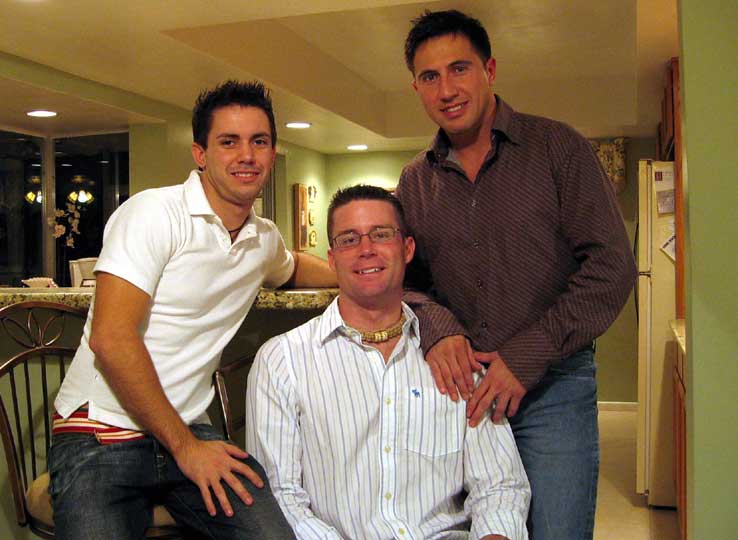 Myself, Joe, and Ken before goin out to Coliseum for a night of debauchery.