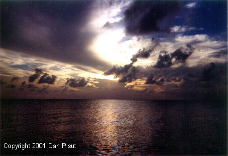 Bahamian sunset from the HBOI R/V Seward Johnson