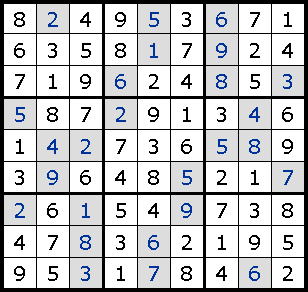 completed sudoku