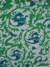 Close up of Wm Morris panel