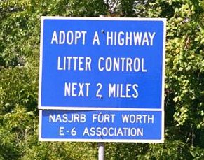 E-6 Adopt-a-Highway Sign
