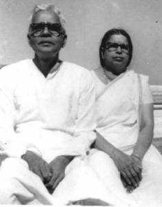 With wife during a visit of Agra