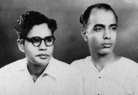 With his writer friend and relative Uroob