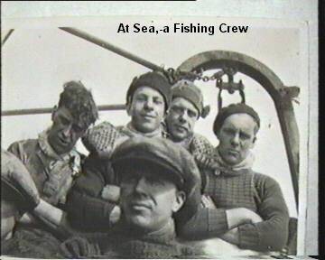 A Fishing Crew At Sea, 1930's