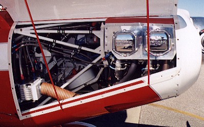 A clean engine installation