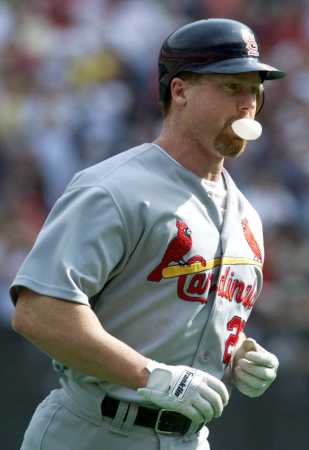Rounding the bases on Sept 26th after hitting his 60th homerun