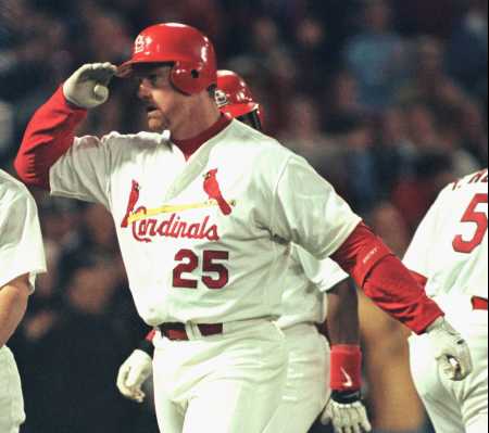 McGwire salutes St. Louis after #63