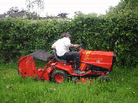 Stylish ride-on mower