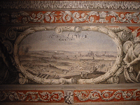 Frescos decorate walls