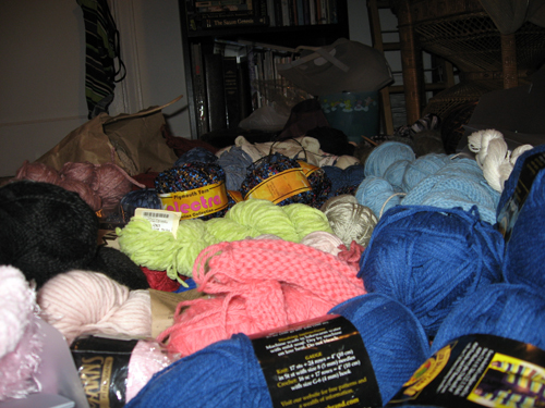 Sea of yarn! Oh, joy!