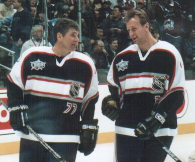 Ray Bourque and Rob Blake
