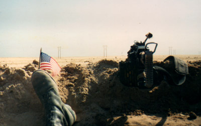 Earl's boot and a sea of sand