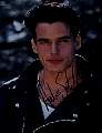 {antonio sabato jr - autographed photo -leather jacket}