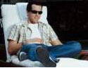 Ryan Reynolds on a Sun Lounger