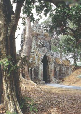 How many feet have passed through this ancient gate in the wondrous ANGKOR THOM temple complex
