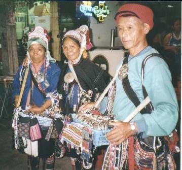Akha Hill Tribe people selling the most beautiful silver pieces