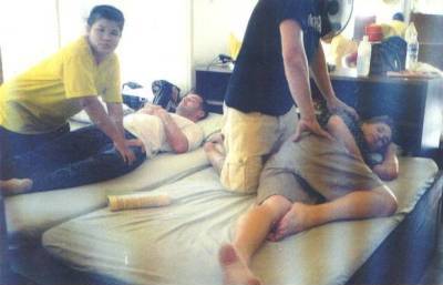 Dicken at Massage School