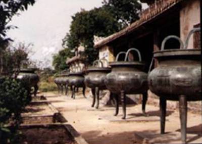 Nine Dynastic Urns symbolize power & stability of the Nguyen Dynasty