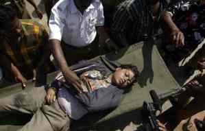 Death due to tidal waves from big earthquake at Sumatra