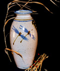 Dragonfly Vase - by Mel Cornshucker