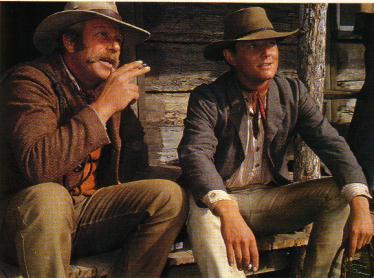 Jim and Clancy at the bushmans hut