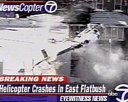 WABC-7 got dramatic video of the "Chopper 4" crash in May, and has now received an Emmy for its coverage. (File Photo/Courtesy WABC-TV)