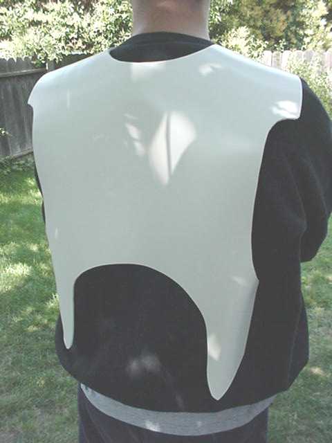 Brian wearing an unpainted backplate.