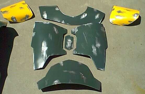 Chest and shoulder armor.